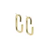 ADINA EDEN SOLID OPEN CLAW FRONT BACK STUD EARRING