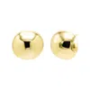 ADINA EDEN SOLID ROUNDED PEBBLE STUD EARRING