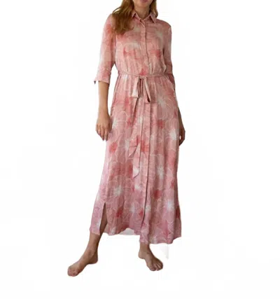 Adina Las Vegas Floral Maxi Dress In Mauve In Multi