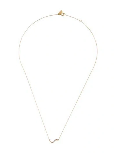 Pre-owned Adina Reyter 14k Diamond Pendant Necklace, 16.5" In Multi