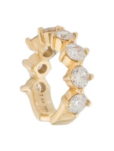 Pre-owned Adina Reyter 14k Diamond Premier Amigos Ear Cuff In Multi