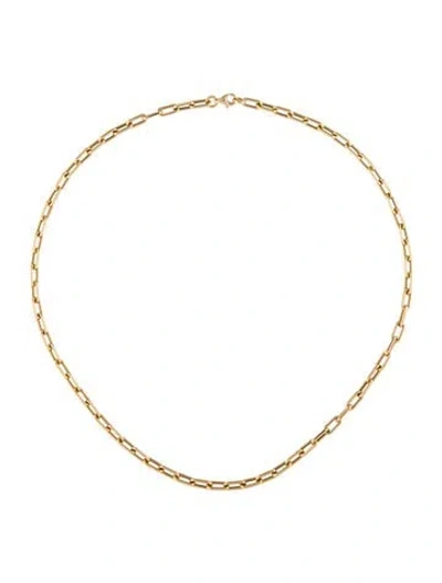 Pre-owned Adina Reyter 14k Italian Chain Link Necklace, 18" In Multi