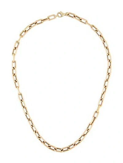 Pre-owned Adina Reyter 14k Italian Chain Link Necklace In Multicolor