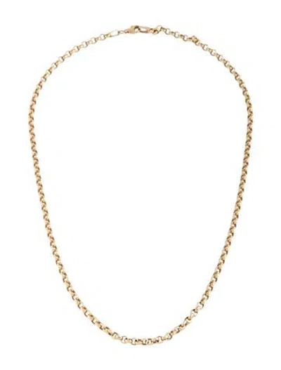 Pre-owned Adina Reyter 14k Rolo Chain Necklace, 18" In Multicolor