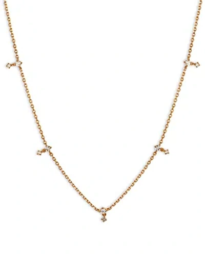 Adina Reyter 14k Yellow Gold Diamond Drop Station Collar Necklace, 15-16