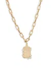 Adina Reyter 14kt Yellow Gold Dog Tag Diamond Necklace