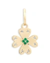 Adina Reyter 14k Yellow Gold Emerald & Diamond Pendant In Green/gold