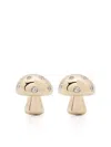 Adina Reyter Enchanted Mushroom Diamond Stud Earrings In Gold