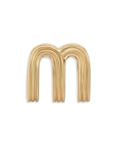 Adina Reyter 14k Yellow Gold Groovy Initial Midi Bead