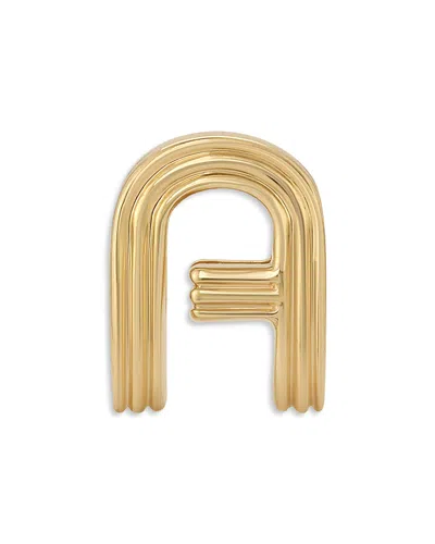 Adina Reyter 14k Yellow Gold Groovy Initial Midi Bead
