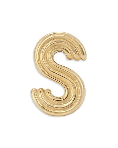 Adina Reyter 14k Yellow Gold Groovy Initial Midi Bead