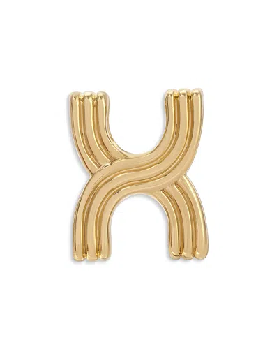Adina Reyter 14k Yellow Gold Groovy Initial Midi Bead
