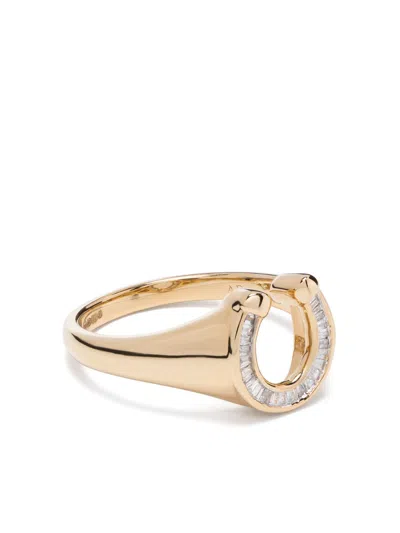 Adina Reyter 14kt Yellow Gold Horseshoe Signet Ring