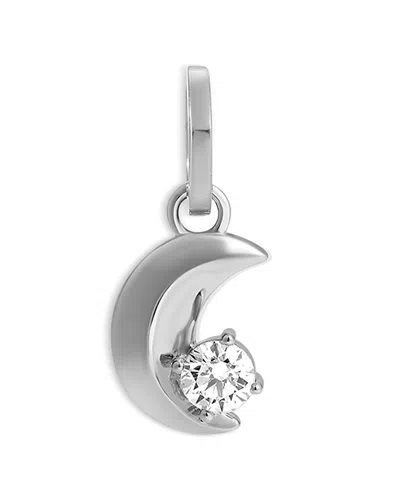 Adina Reyter 14k Yellow Gold Lab Grown Diamond Crescent Moon Hinged Charm Pendant In Metallic