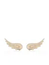 Adina Reyter 14kt Yellow Gold Large Flight Wings Diamond Earrings In Gold