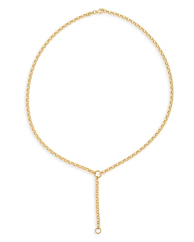 Adina Reyter 14k Yellow Gold Rolo Link Chain Lariat Necklace, 18
