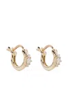 Adina Reyter 14k Yellow Gold Trio Diamond Huggie-hoop Earrings In Gold