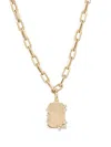 Adina Reyter 14kt Yellow Gold Dog Tag Diamond Necklace