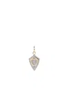 Adina Reyter 14kt Yellow Gold Heart Shield Diamond Charm Pendat In Gold