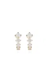 Adina Reyter 14kt Yellow Gold J-shaped Diamond Hoop Earrings In Gold