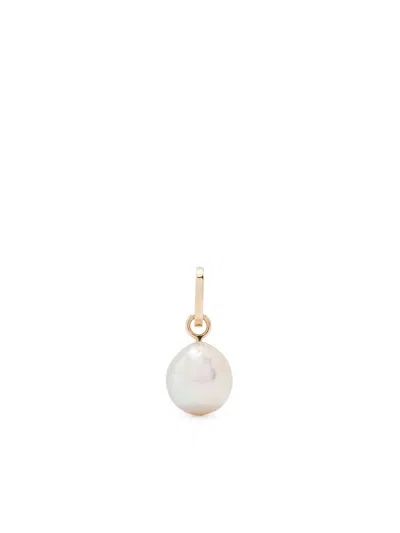 Adina Reyter 14kt Yellow Gold Pearl Drop Hinged Charm In Neutrals