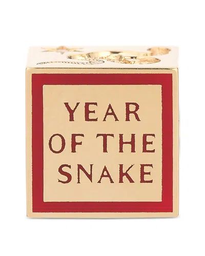 Adina Reyter 9k Gold Year Of The Snake Diamond & Ceramic Block Big Bead