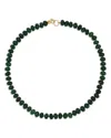 Adina Reyter 9k Yellow Gold Dyed Green Jade Evergreen Collar Necklace, 16 In Green