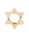 Adina Reyter 9k Yellow Gold Star Of David Fluted Big Bead Pendant In Gold