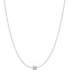 Adina Reyter Bead Party Diamond Dice Bead Necklace In Silver