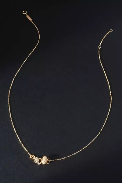 Adina Reyter Bead Party Diamond Rager Necklace In Gold