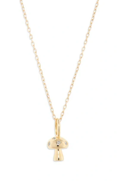 Adina Reyter Bead Party Mushroom Necklace In Yellow