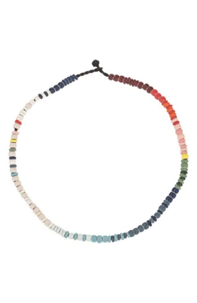 Adina Reyter Carnival Beaded Necklace In Sterling Silver