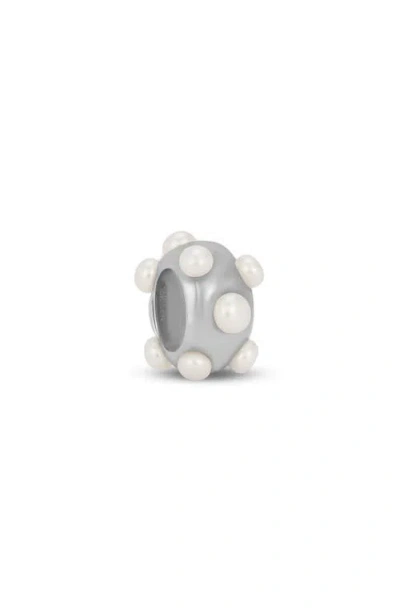 Adina Reyter Coco Freshwater Pearl Big Bead Enhancer In Metallic