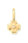 Adina Reyter Diamond Clover Charm In Gold