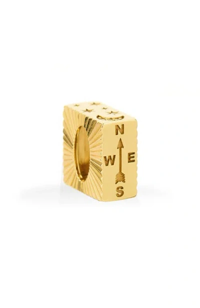 Adina Reyter Diamond Compass Bead Charm In Gold