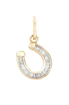 Adina Reyter Diamond Horseshoe Charm In Yellow