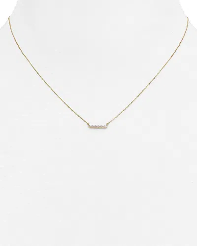 Adina Reyter Diamond Pave Bar Pendant Necklace, 15 In Gold