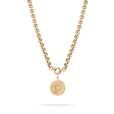 Adina Reyter Diamond Rays Chain Necklace In Gold