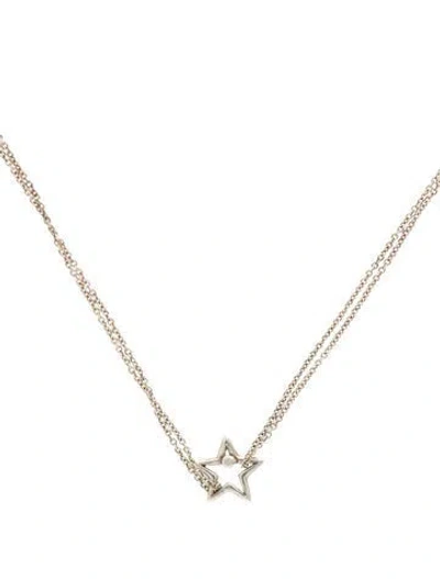 Pre-owned Adina Reyter Diamond Star Pendant Necklace, 14.75" In Multi