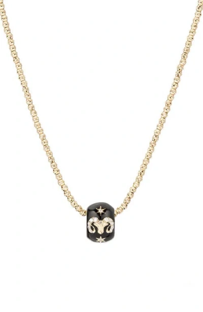 Adina Reyter Diamond Zodiac Pendant Necklace In Gold