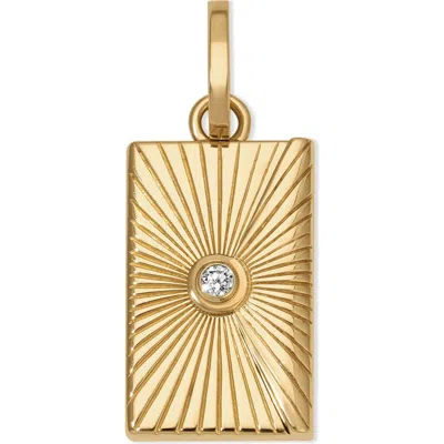 Adina Reyter Engravable Envelope Hinged Charm In Gold