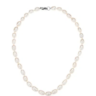 Adina Reyter Extralarge Seed Pearl Necklace In Silver