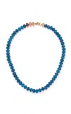Adina Reyter Gemstone 9k Yellow Gold Necklace In Blue