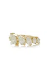 Adina Reyter Graduated Pear Diamond Ring In Yellow