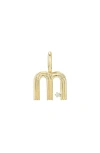 Adina Reyter Groovy Diamond Initial Charm In Gold