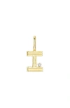 Adina Reyter Groovy Diamond Mini Initial Charm
