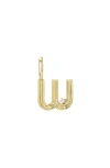 Adina Reyter Groovy Diamond Mini Initial Charm In Gold