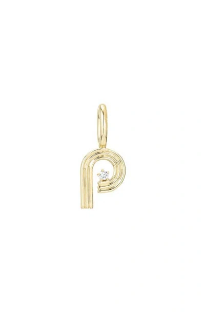 Adina Reyter Groovy Diamond Mini Initial Charm