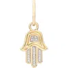 Adina Reyter Groovy Hamsa Charm In Gold