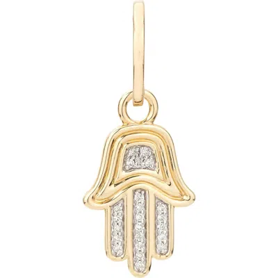 Adina Reyter Groovy Hamsa Charm In Gold